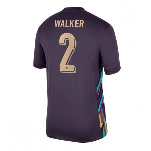 Fotbalové Dres Anglie Kyle Walker #2 Venkovní Oblečení ME 2024 Krátký Rukáv